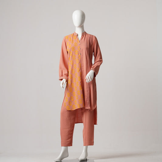 Womens Ethnic 2Pcs-Coral