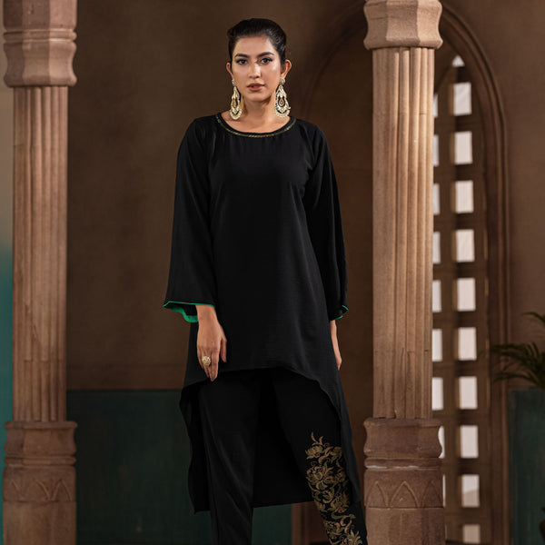 ETHNIC 2PCS-BLACK