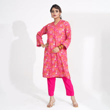 Load image into Gallery viewer, Women Pink Ethnic 2-Piece Set
