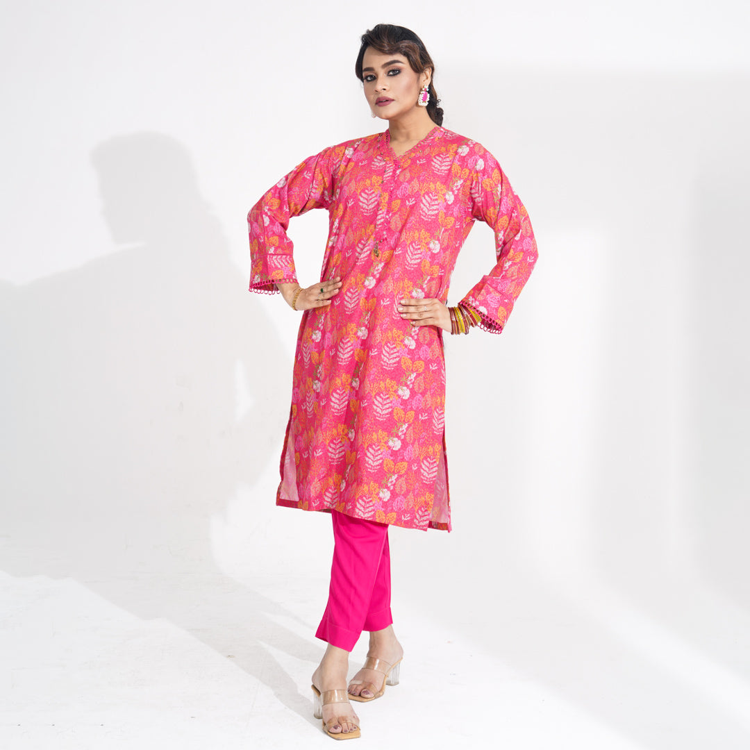 Women Pink Ethnic 2-Piece Set