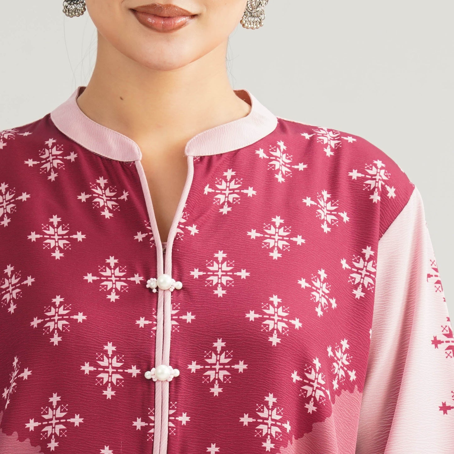 Womens Pink Two Piece Set