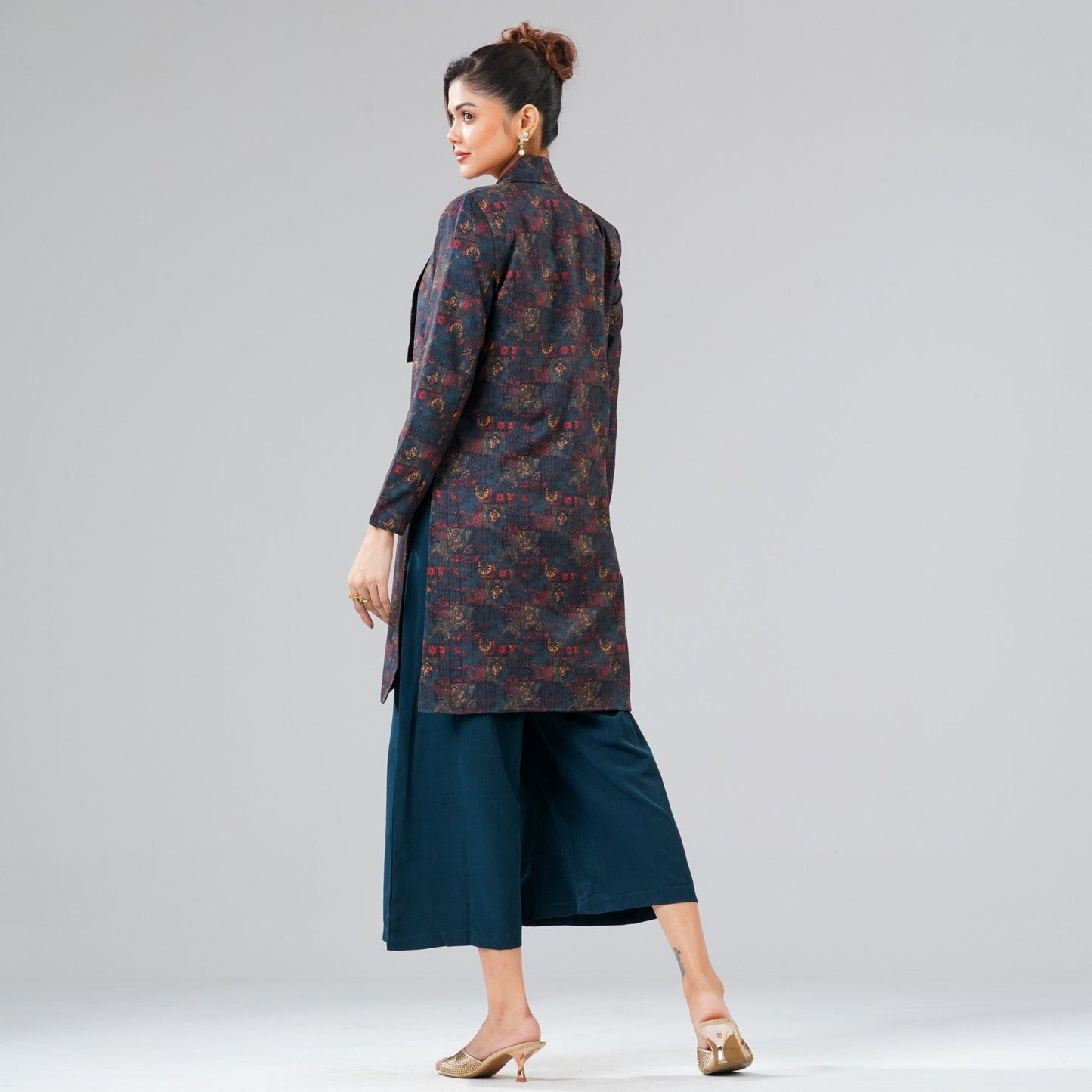 Women Green Ethnic Two Piece Set