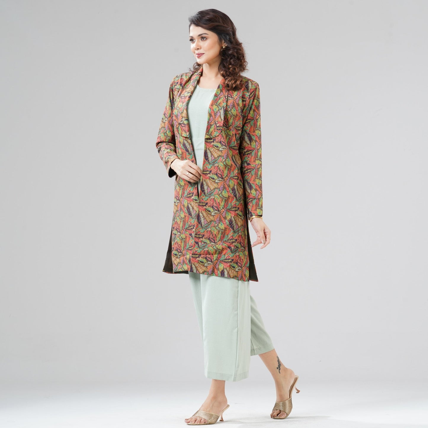 Womens Green Two Piece Set