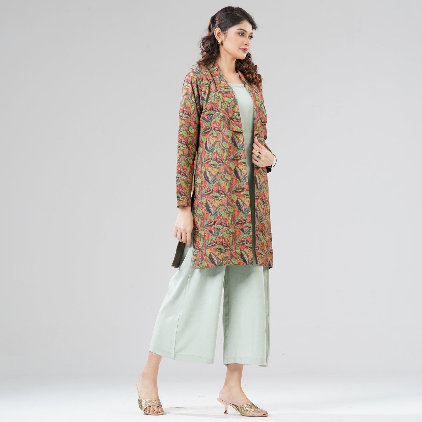 Womens Green Two Piece Set