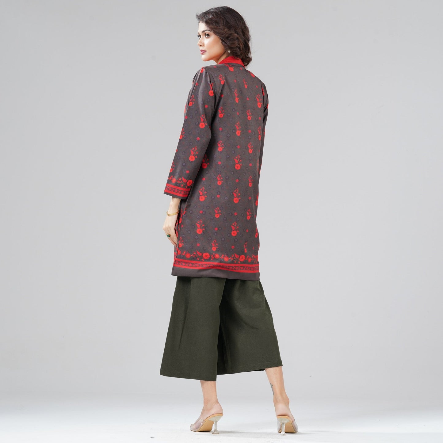 Women Olive Ethnic 2pcs Set