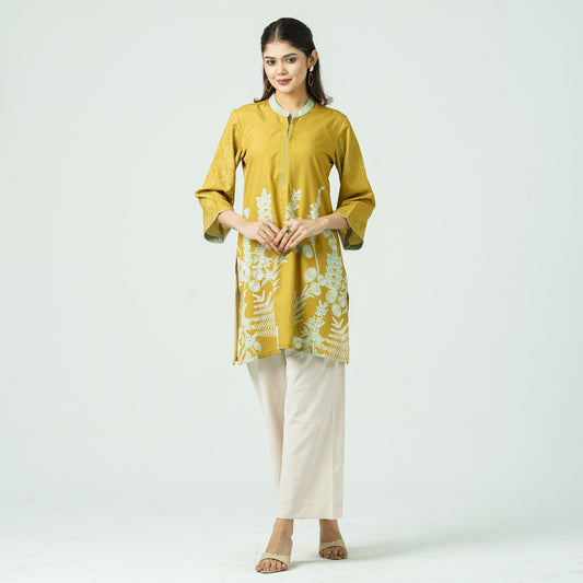 Women’s Blended Silk Printed Two-Piece Set