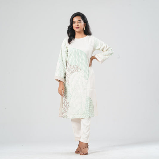 Women's Blended Silk Two Piece
