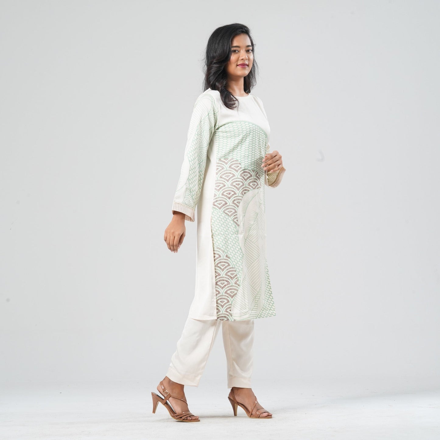 Women's Blended Silk Two Piece