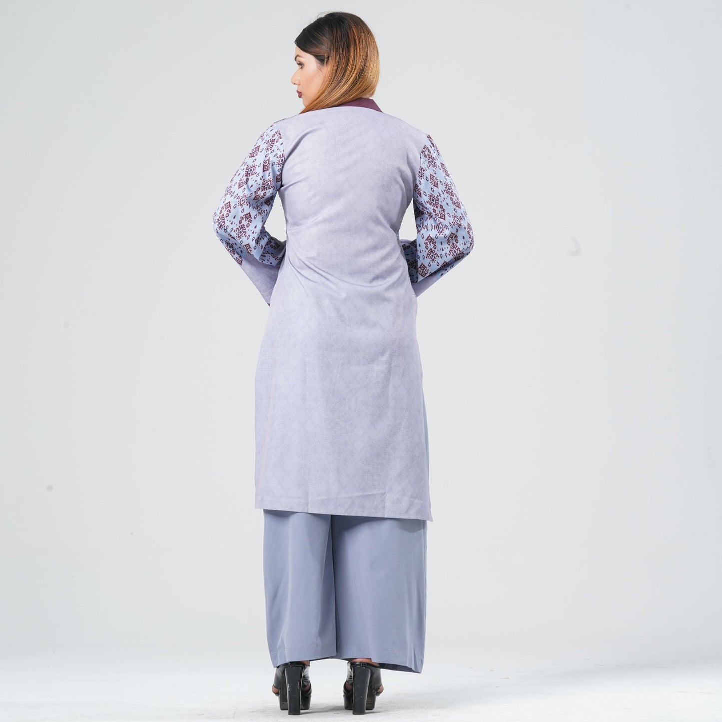 Women’s Blended Silk Printed Two Piece Set