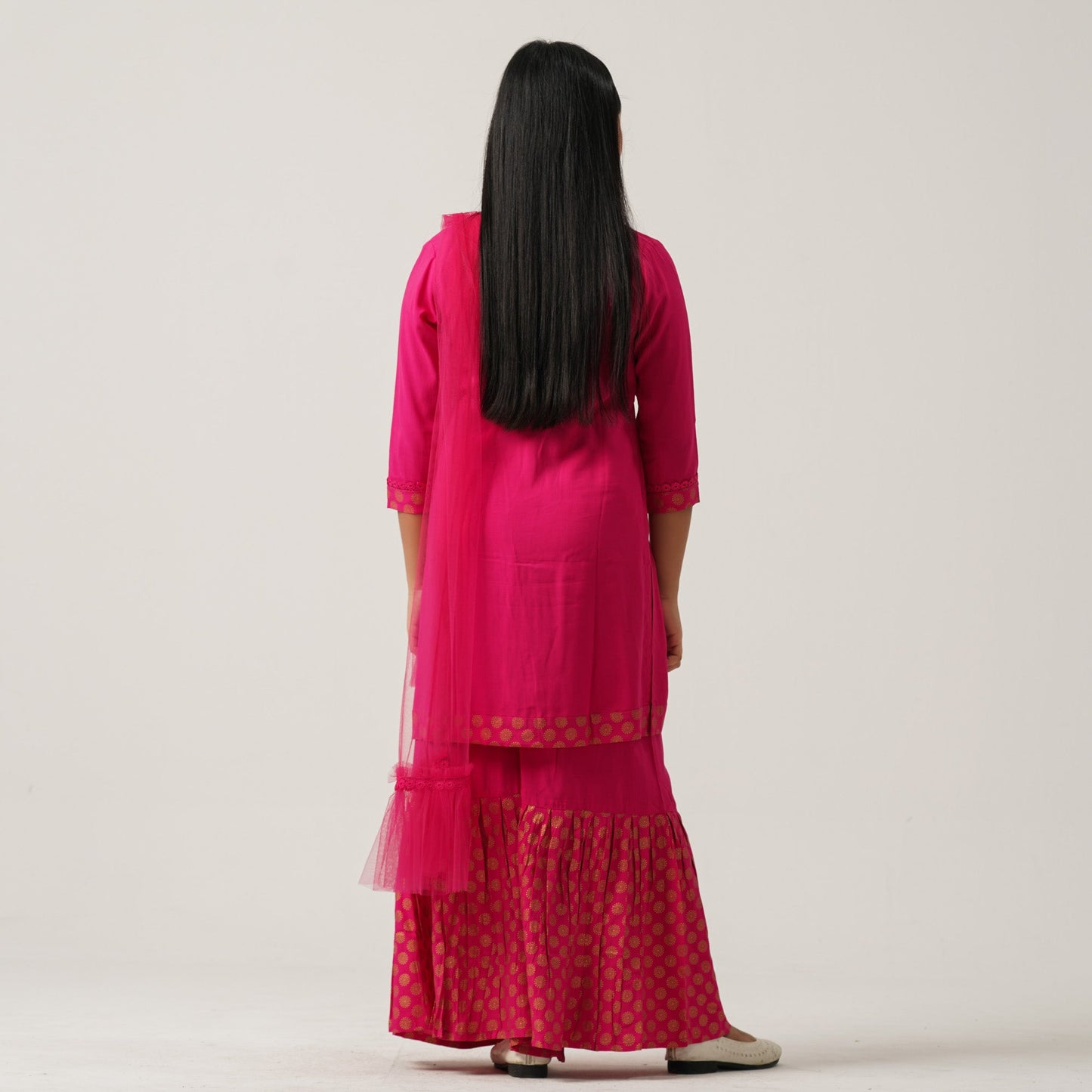 Girls Magenta Three Piece Set