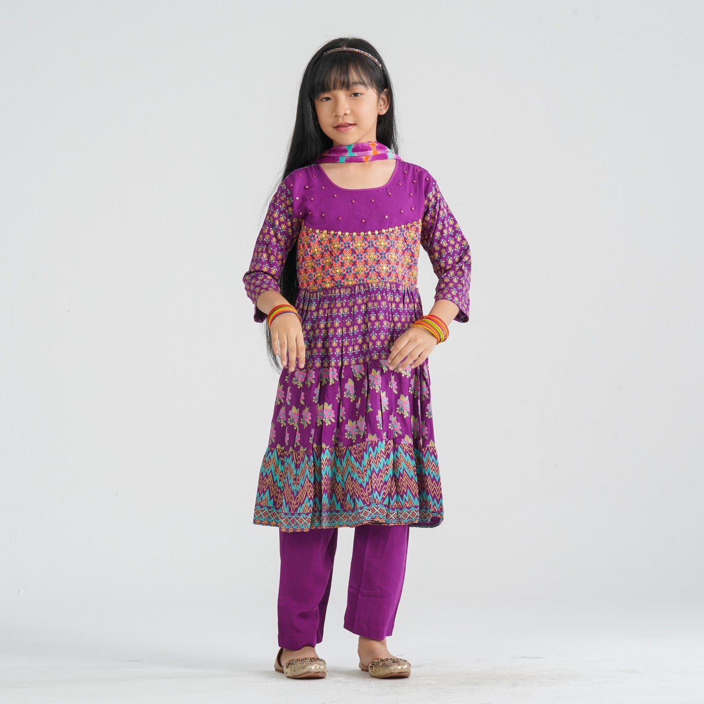 Girl’s Viscose Three Piece Set