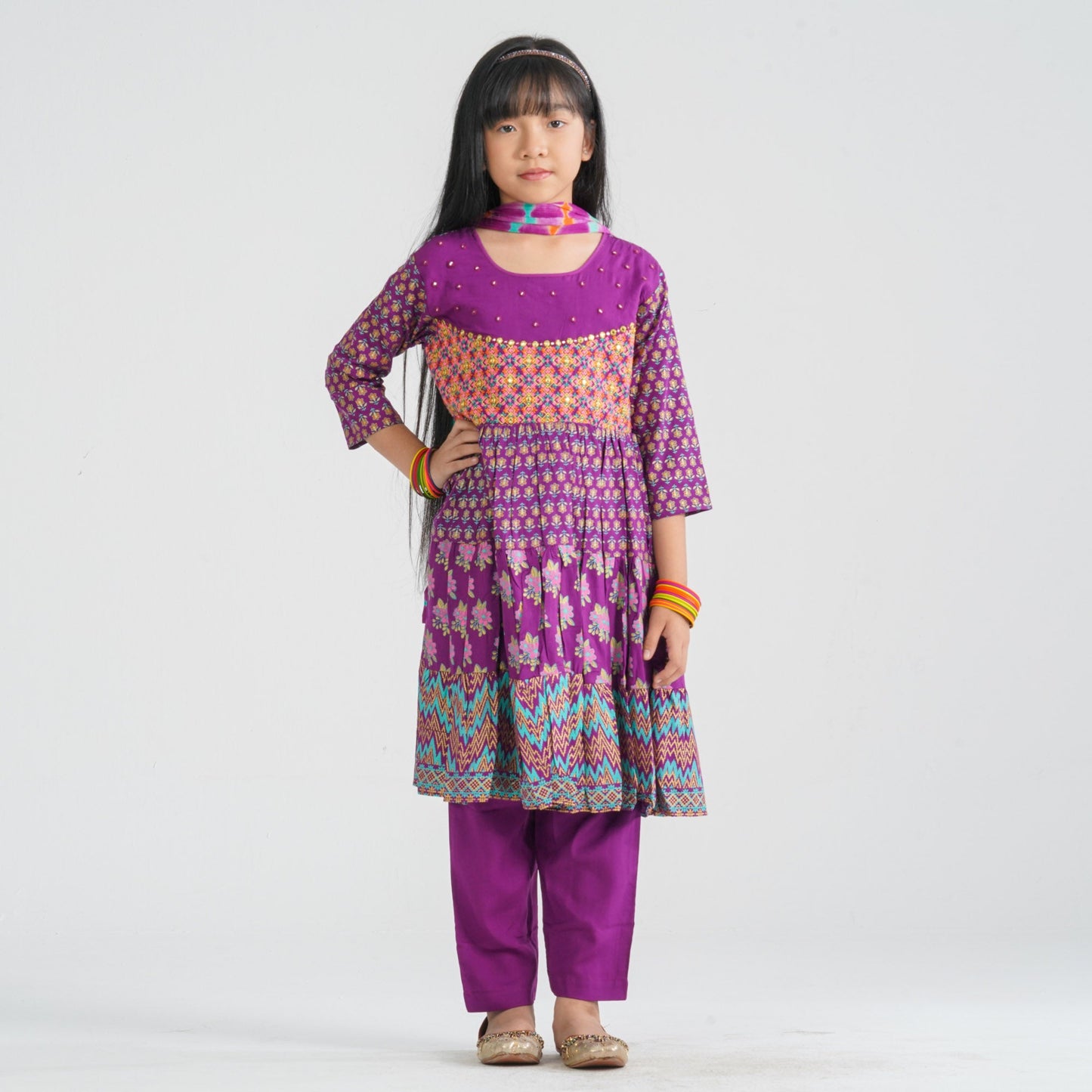 Girl’s Viscose Three Piece Set