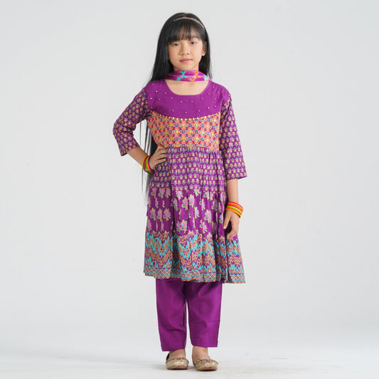Girl’s Viscose Three Piece Set