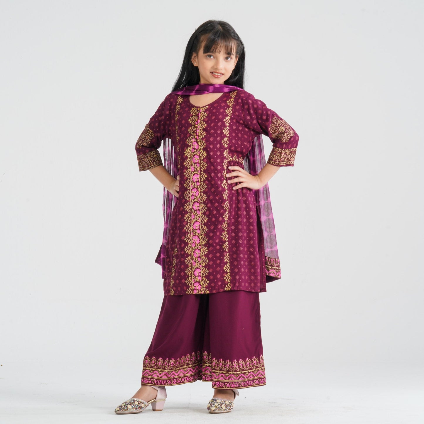 Girl’s Viscose Three Piece Set