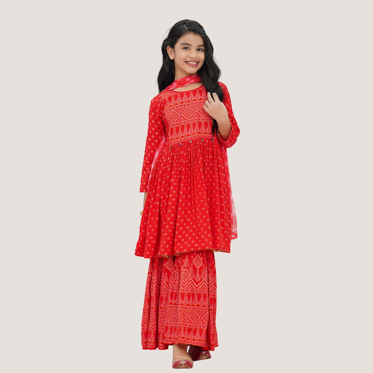 Girls Red Three Piece Set