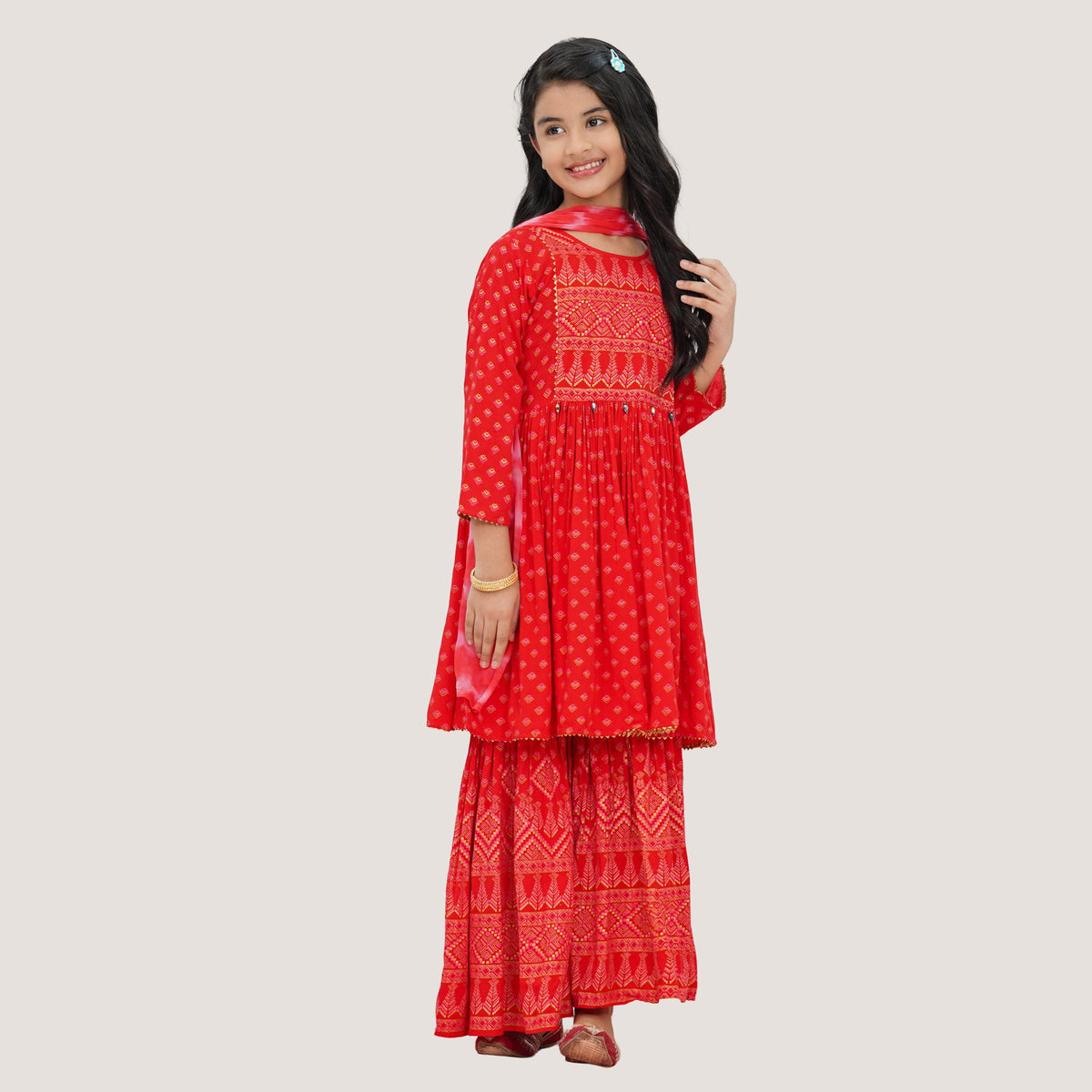 Girls Red Three Piece Set