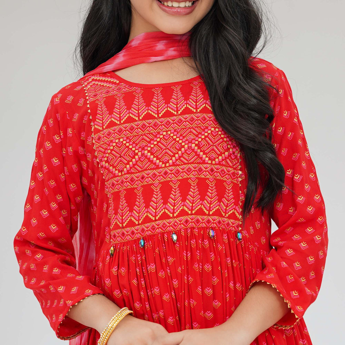 Girls Red Three Piece Set