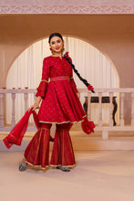 Load image into Gallery viewer, Womens Ethnic Red 3-Piece
