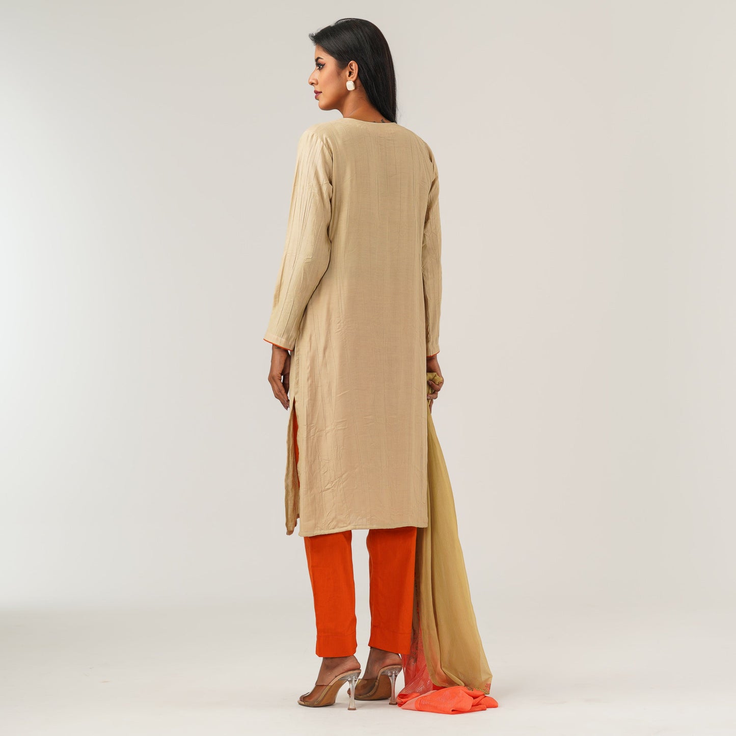 Womens Beige Three Piece Set