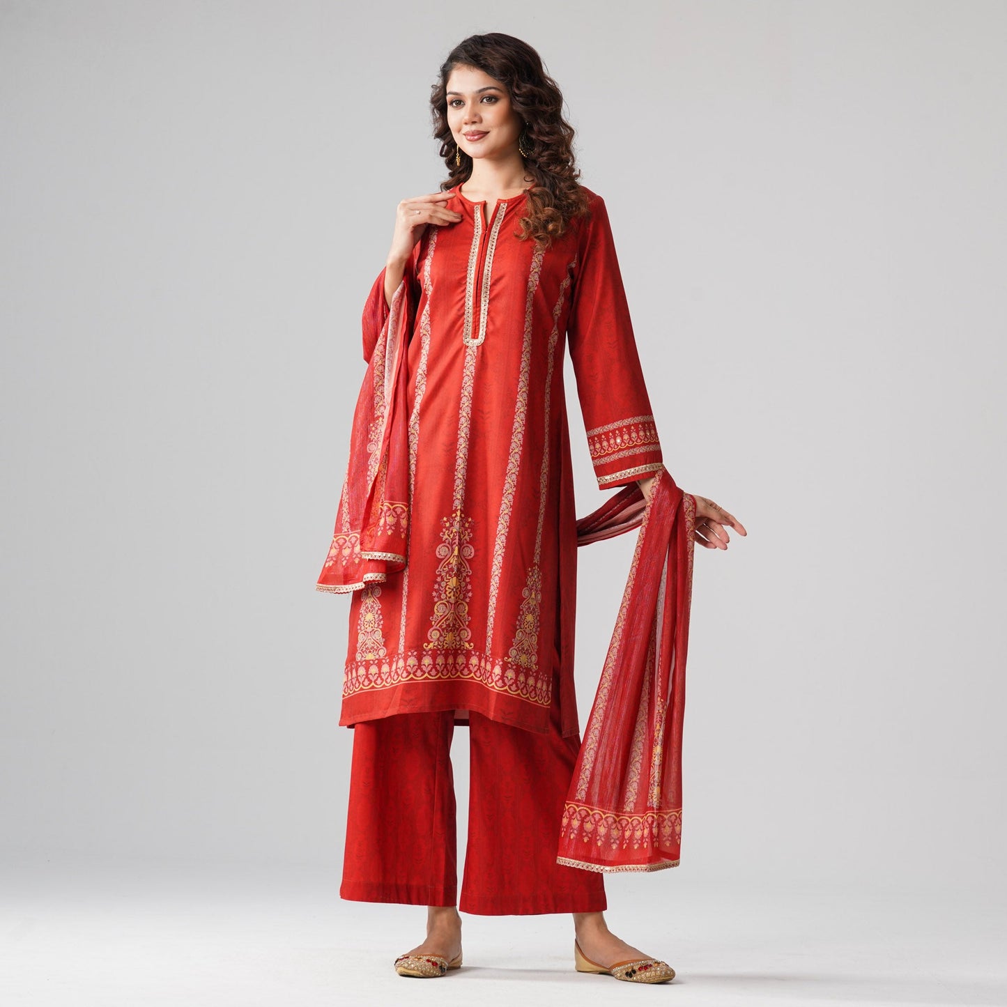 Womens Red Three Piece Set