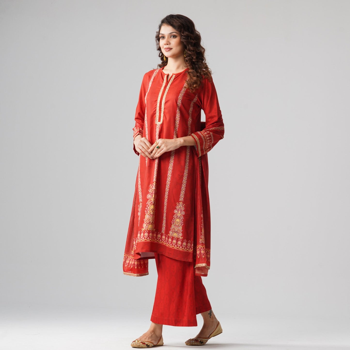 Womens Red Three Piece Set