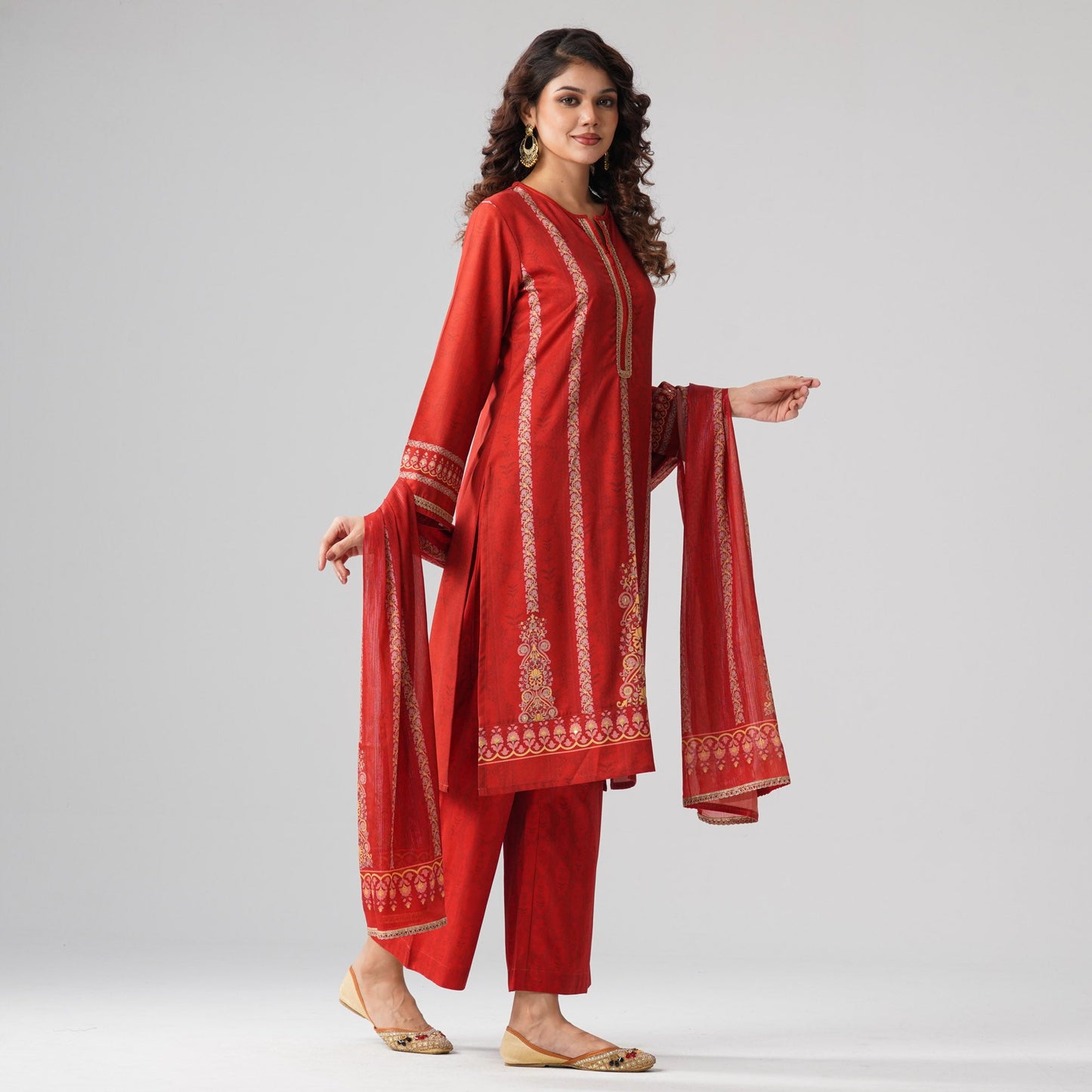 Womens Red Three Piece Set