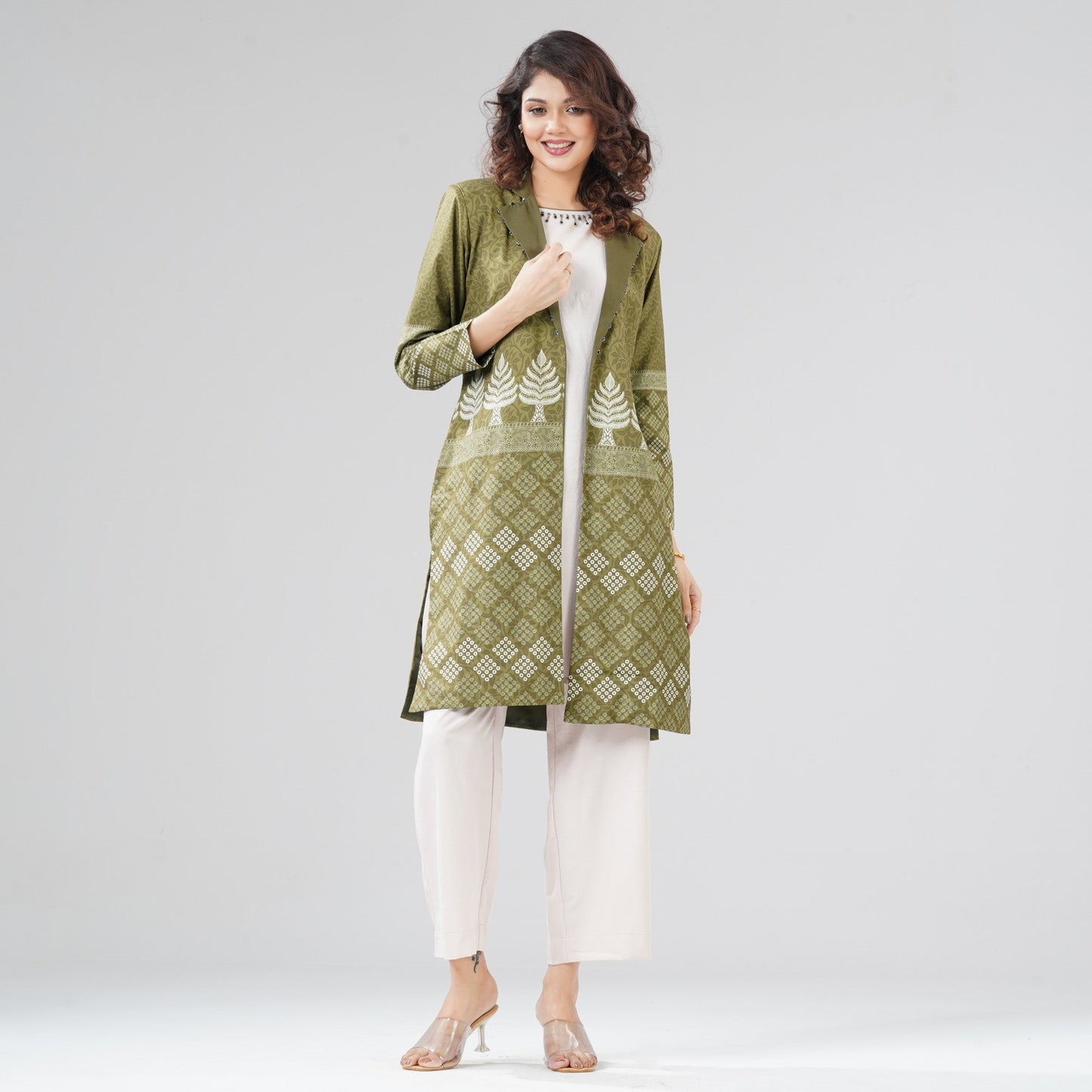 Womens Olive Three Piece Set