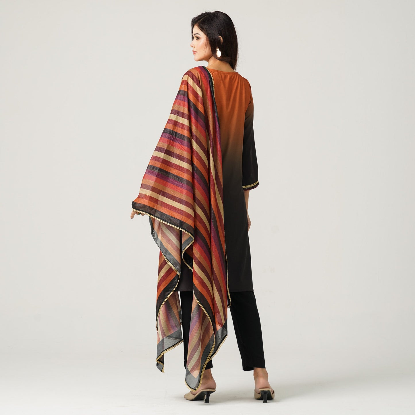 Women’s Blended Silk Printed Three Piece Set