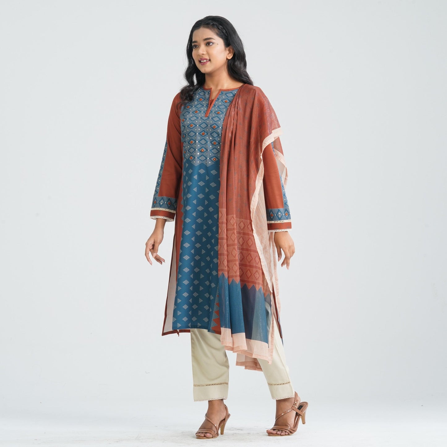 Women’s Blended Silk Three Piece Set