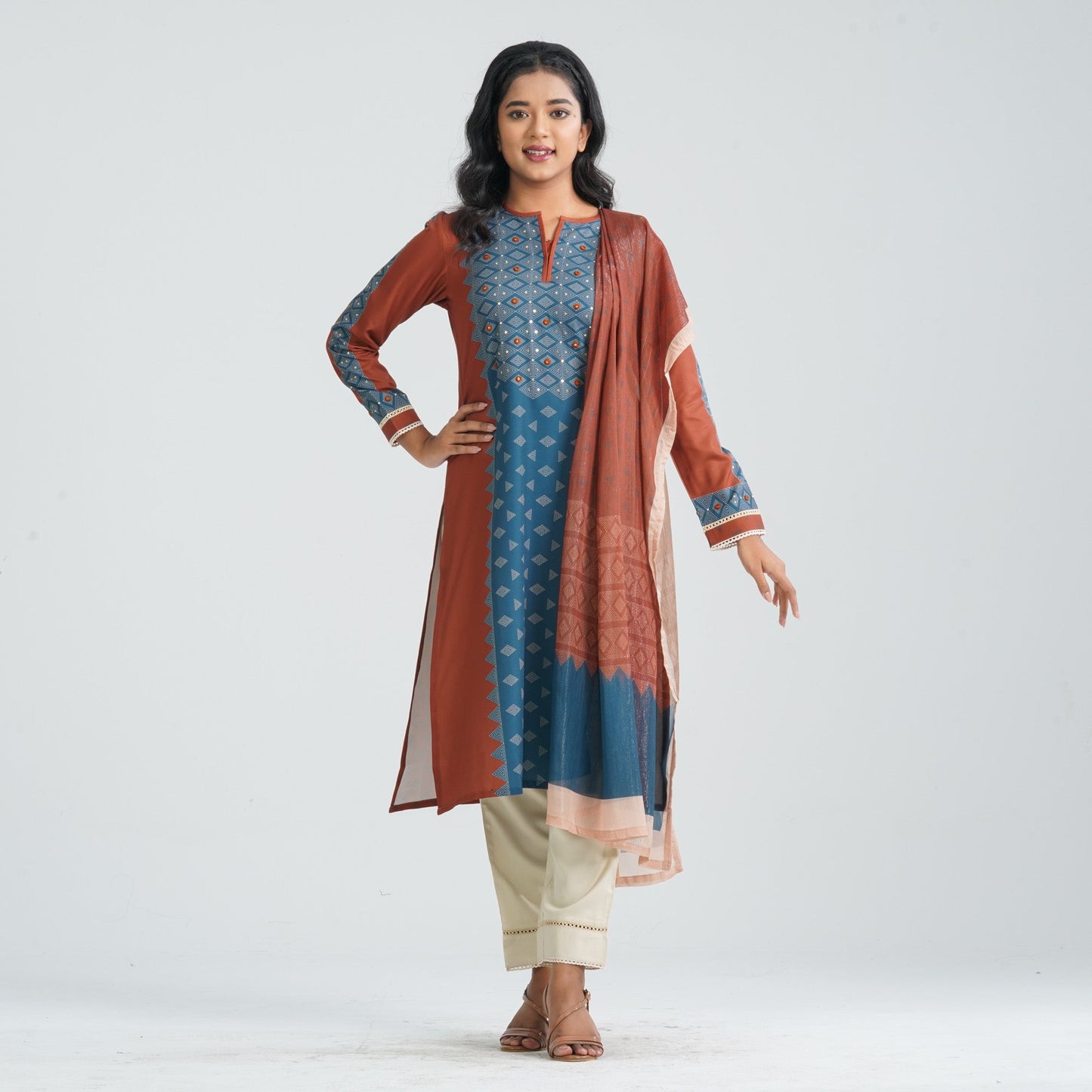Women’s Blended Silk Three Piece Set
