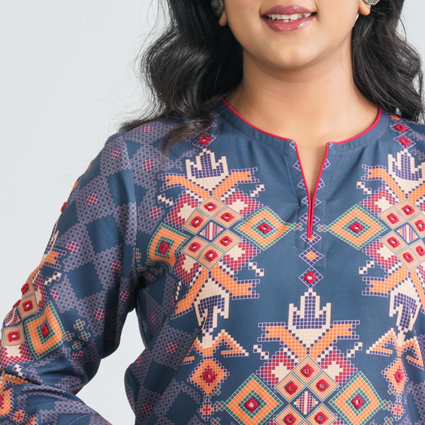 Women Blended Silk Three Piece Set