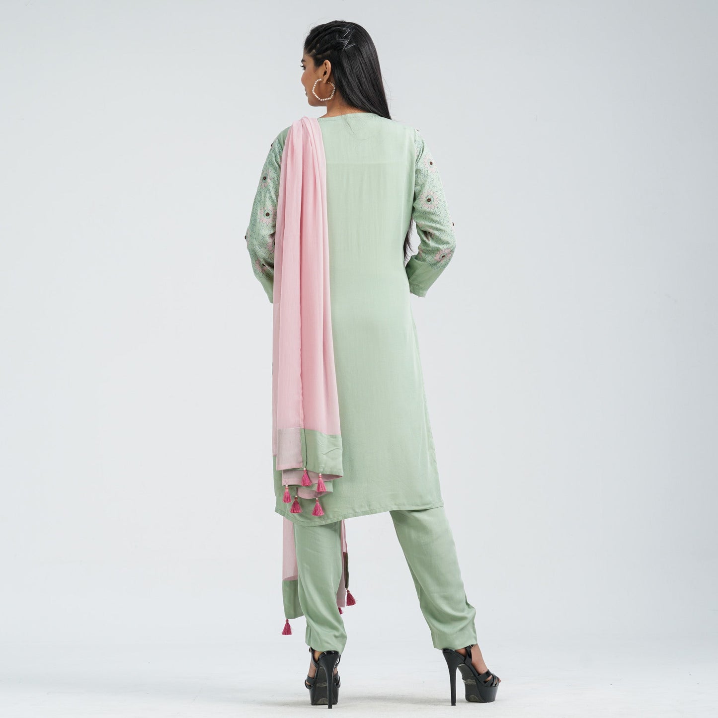 Women’s Floral Viscose Three Piece Set