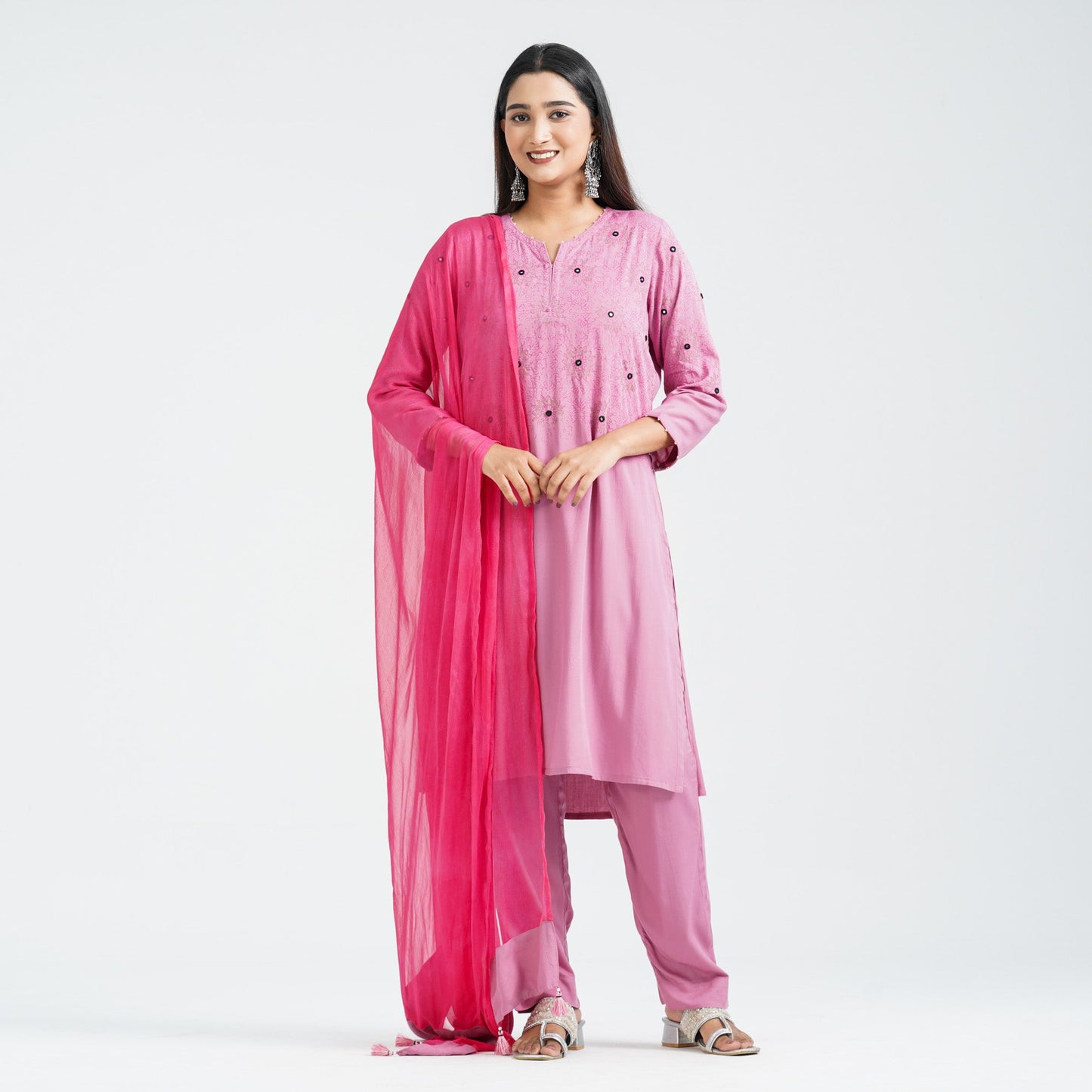 Women’s Floral Viscose Three Piece Set