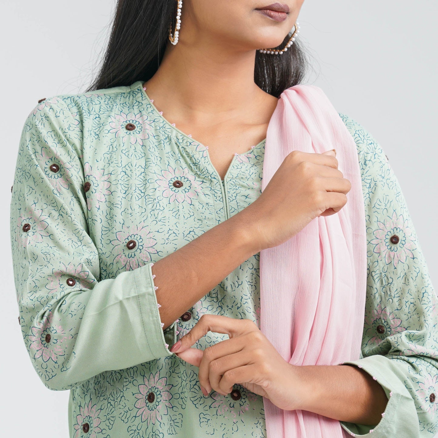Women’s Floral Viscose Three Piece Set