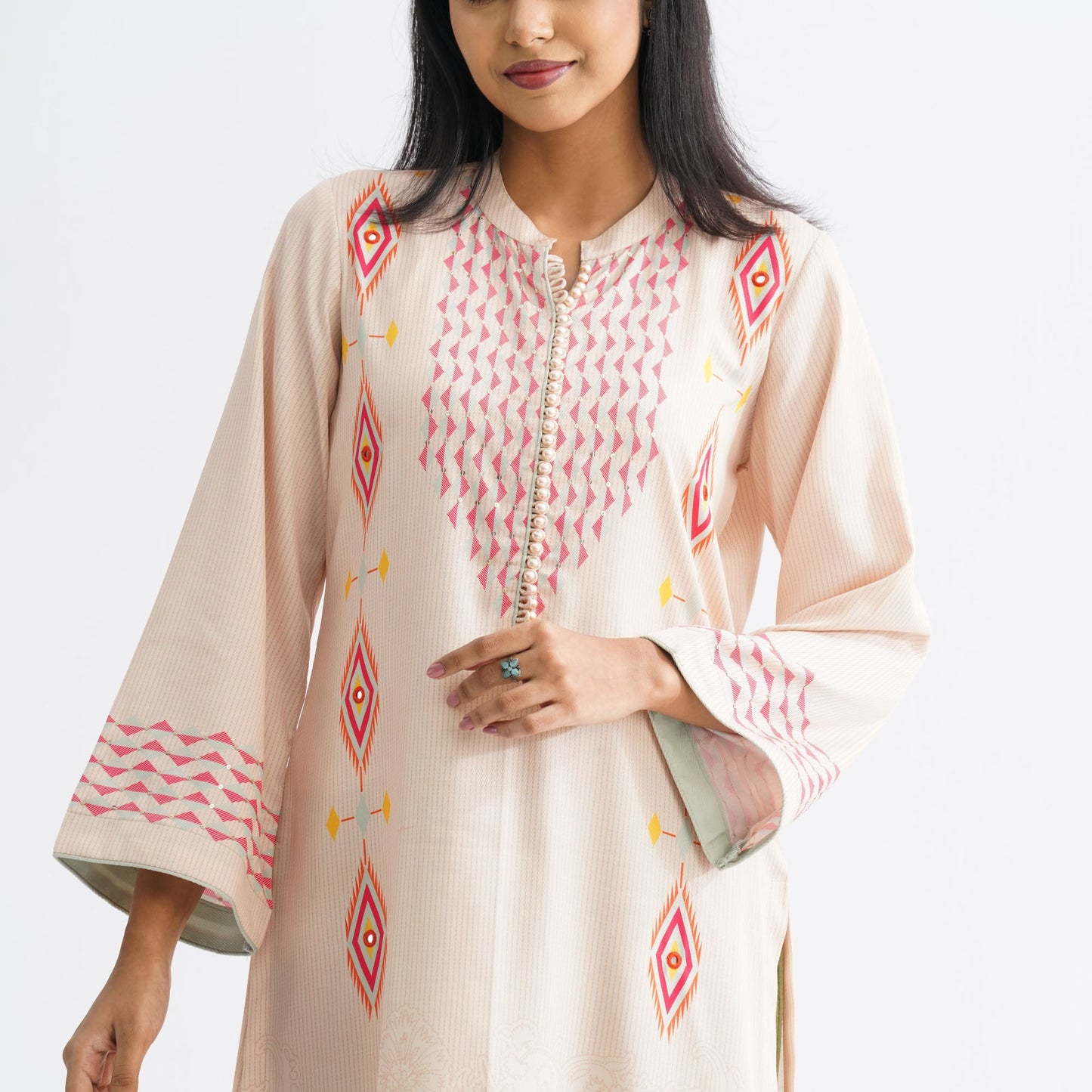 Womenâ€™s Beige Three-Piece Set