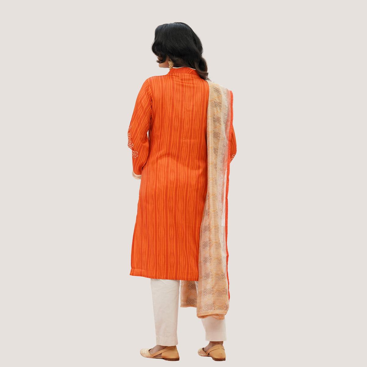 Womens Orange Three Piece Set