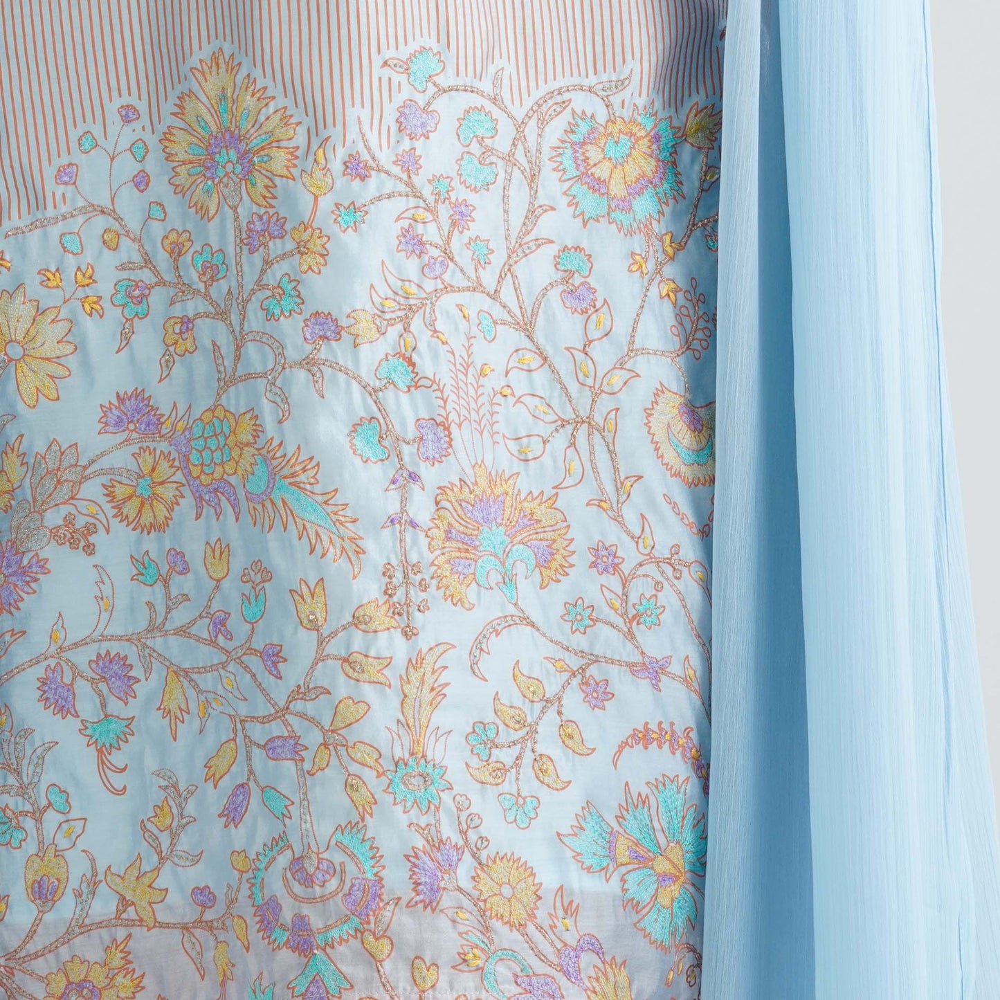 Women's Sky Blue Three Piece Set