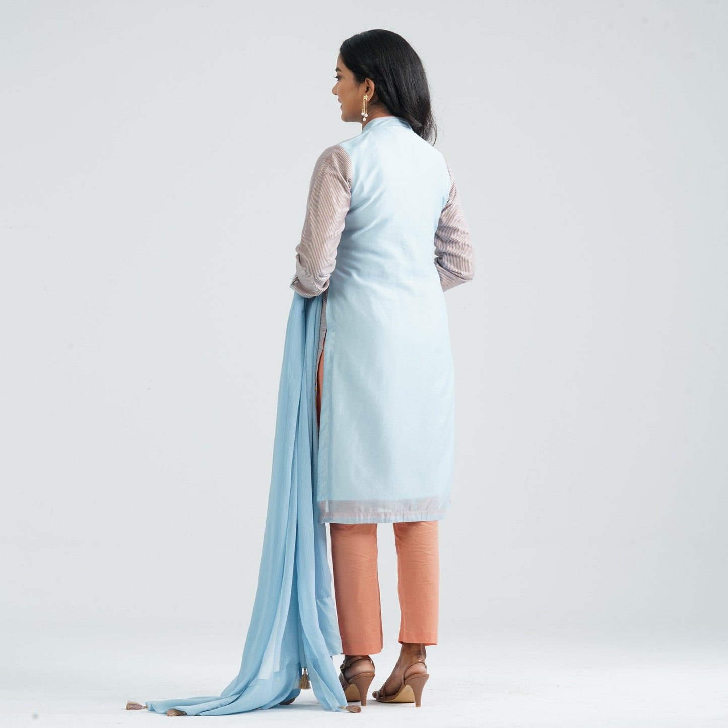 Women's Sky Blue Three Piece Set