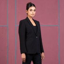 Load image into Gallery viewer, WOMENS BLAZER- BLACK
