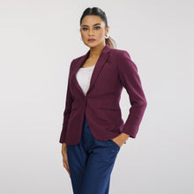 Load image into Gallery viewer, Womens Marron Slim Fit Blazer
