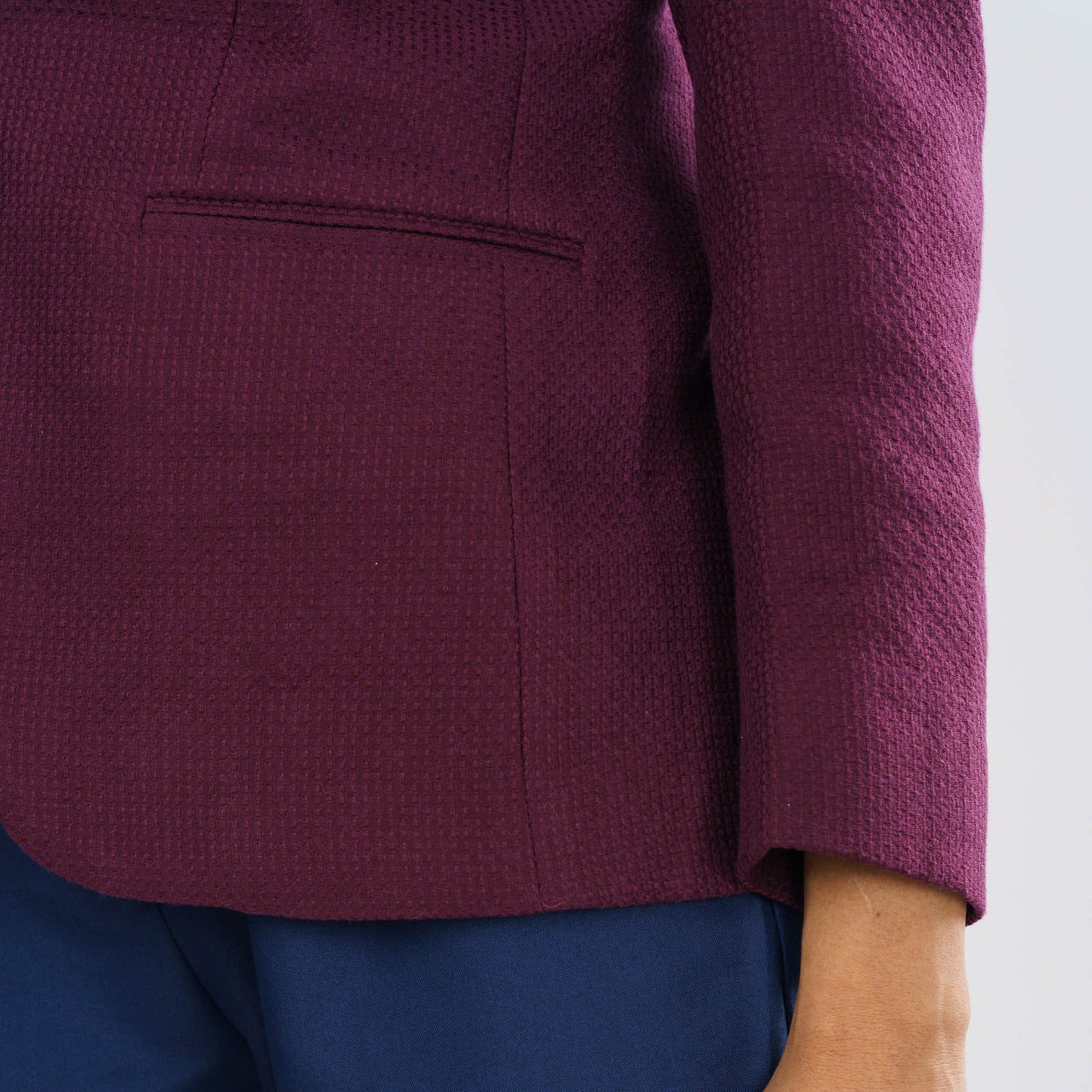 Womens Marron Slim Fit Blazer