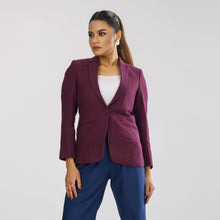 Load image into Gallery viewer, Womens Marron Slim Fit Blazer
