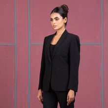 Load image into Gallery viewer, WOMENS BLAZER- BLACK
