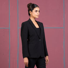 Load image into Gallery viewer, WOMENS BLAZER- BLACK
