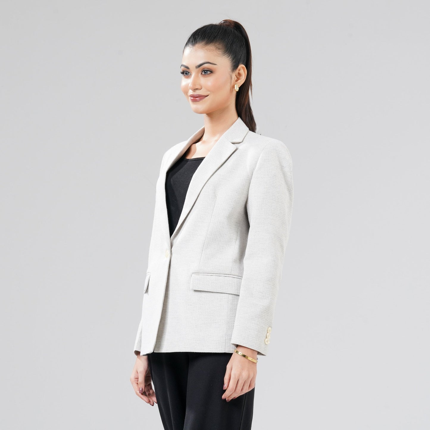 Womens Dark Beige Blazer