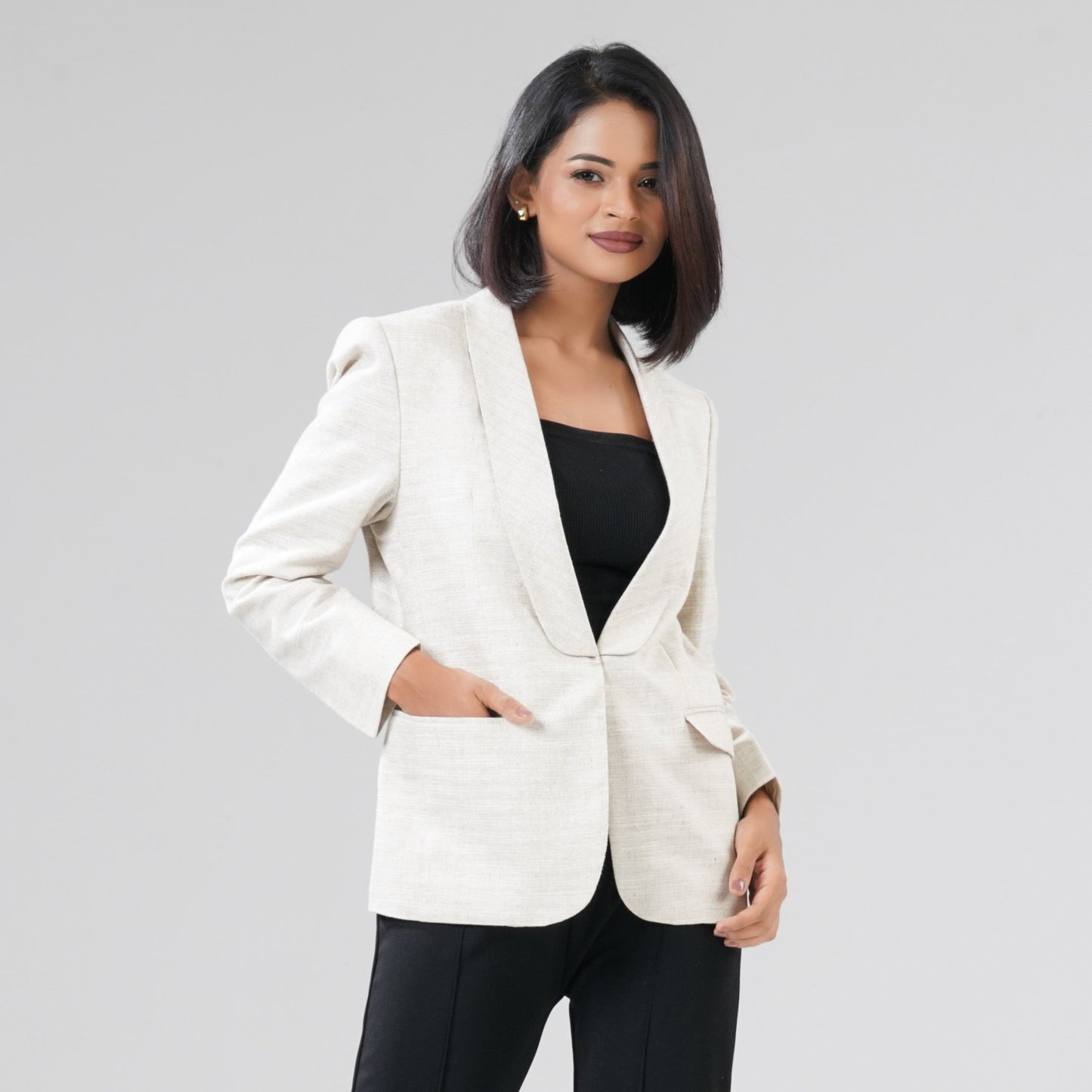 Womens Off White Blazer