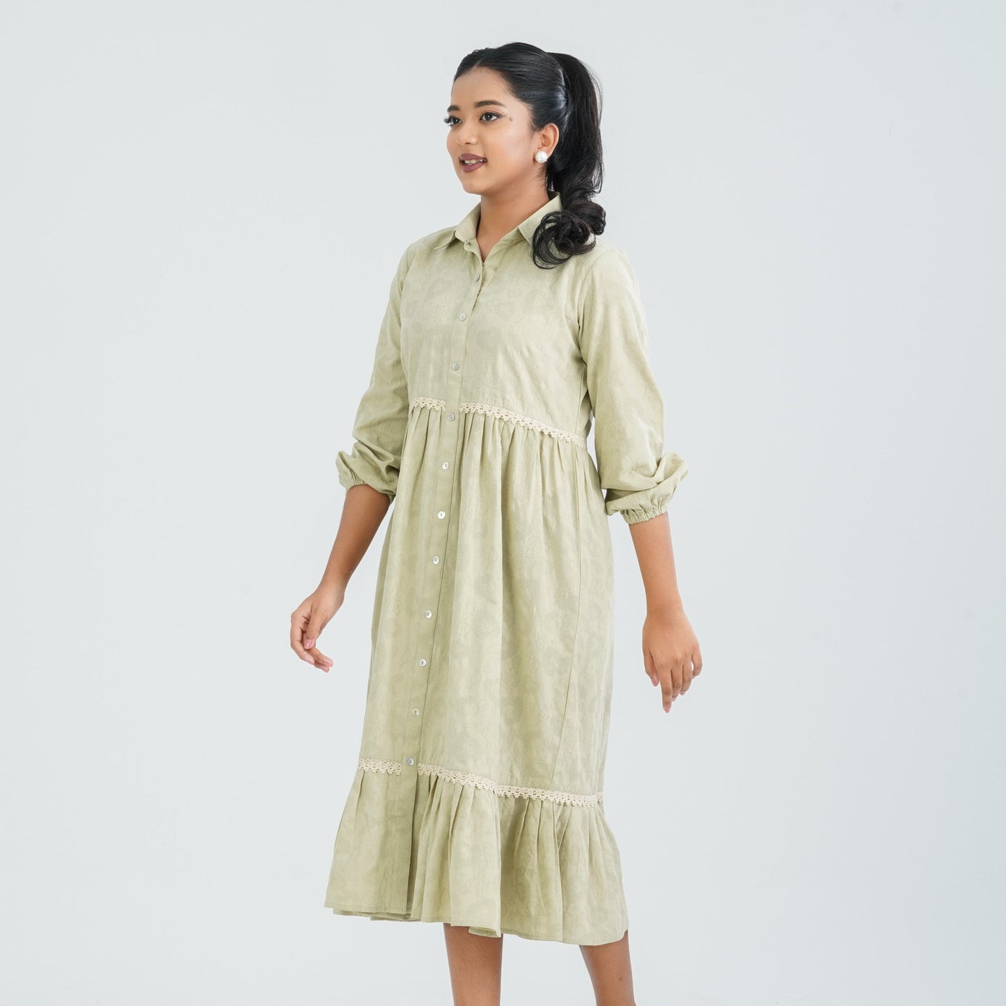 Womens Cotton Mint Dress