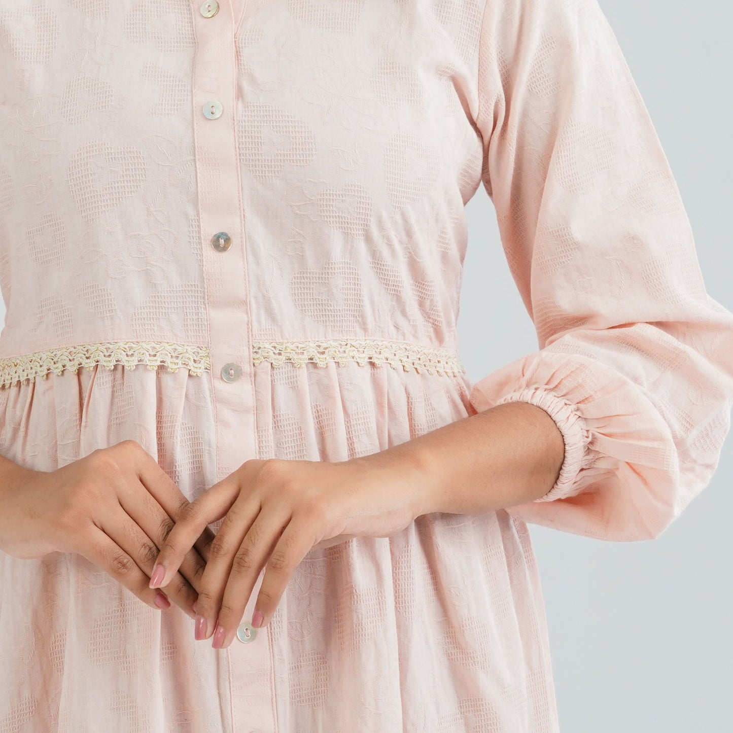 Womens Cotton Pink Dress