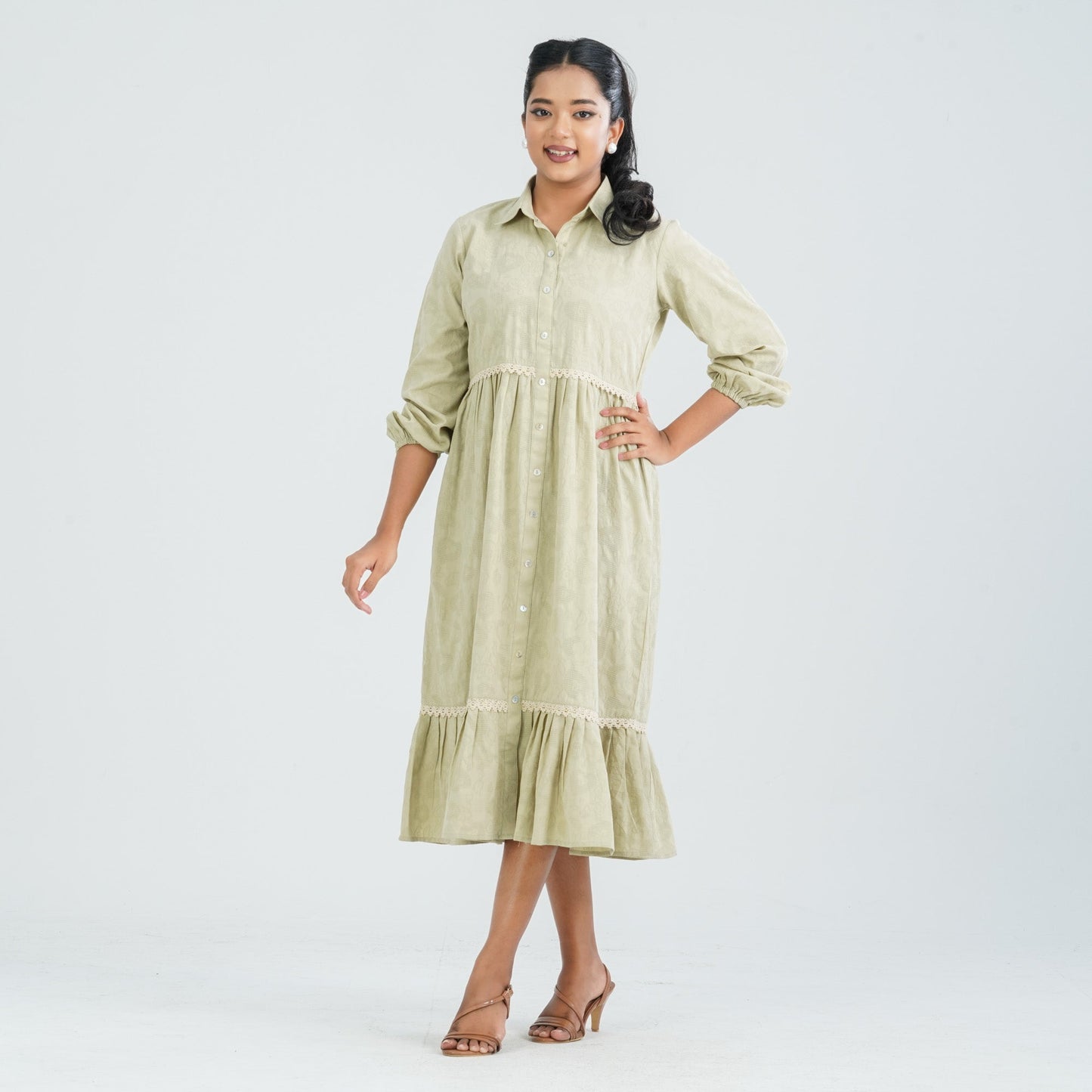 Women's Cotton Pink Dress