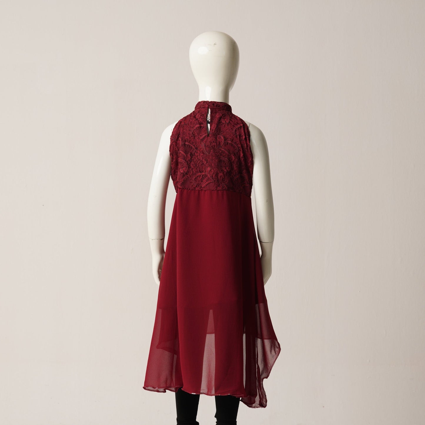 GIRLS FROCK-MAROON